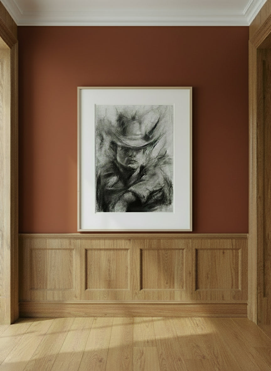 Burn the Breeze | Original Charcoal Drawing