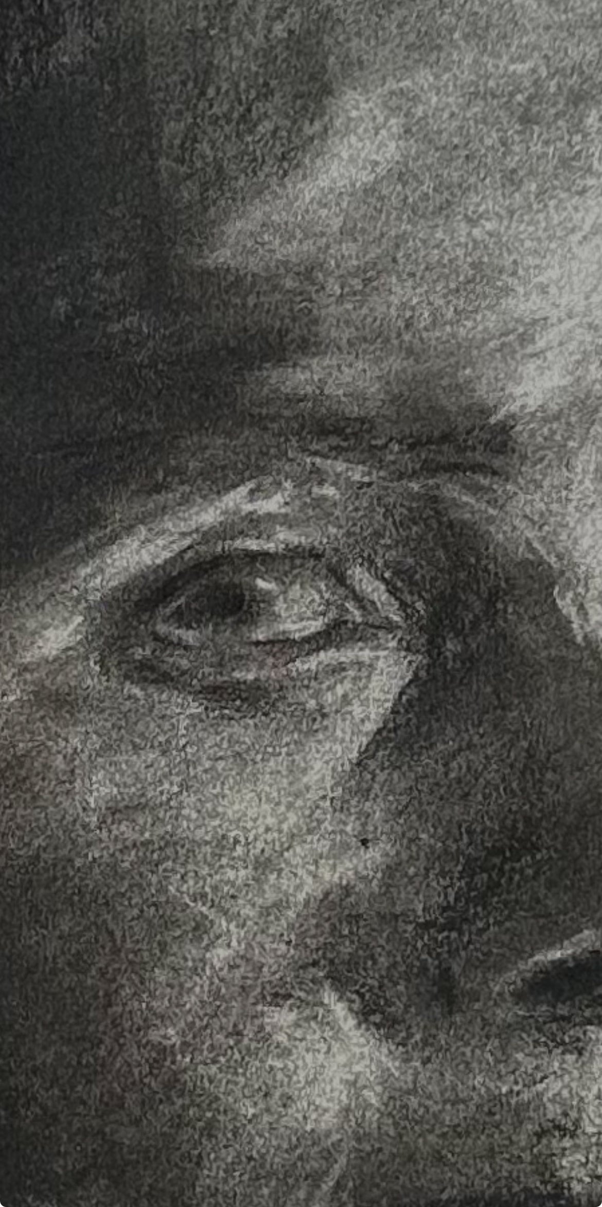 Waiting On You | Original Charcoal Drawing