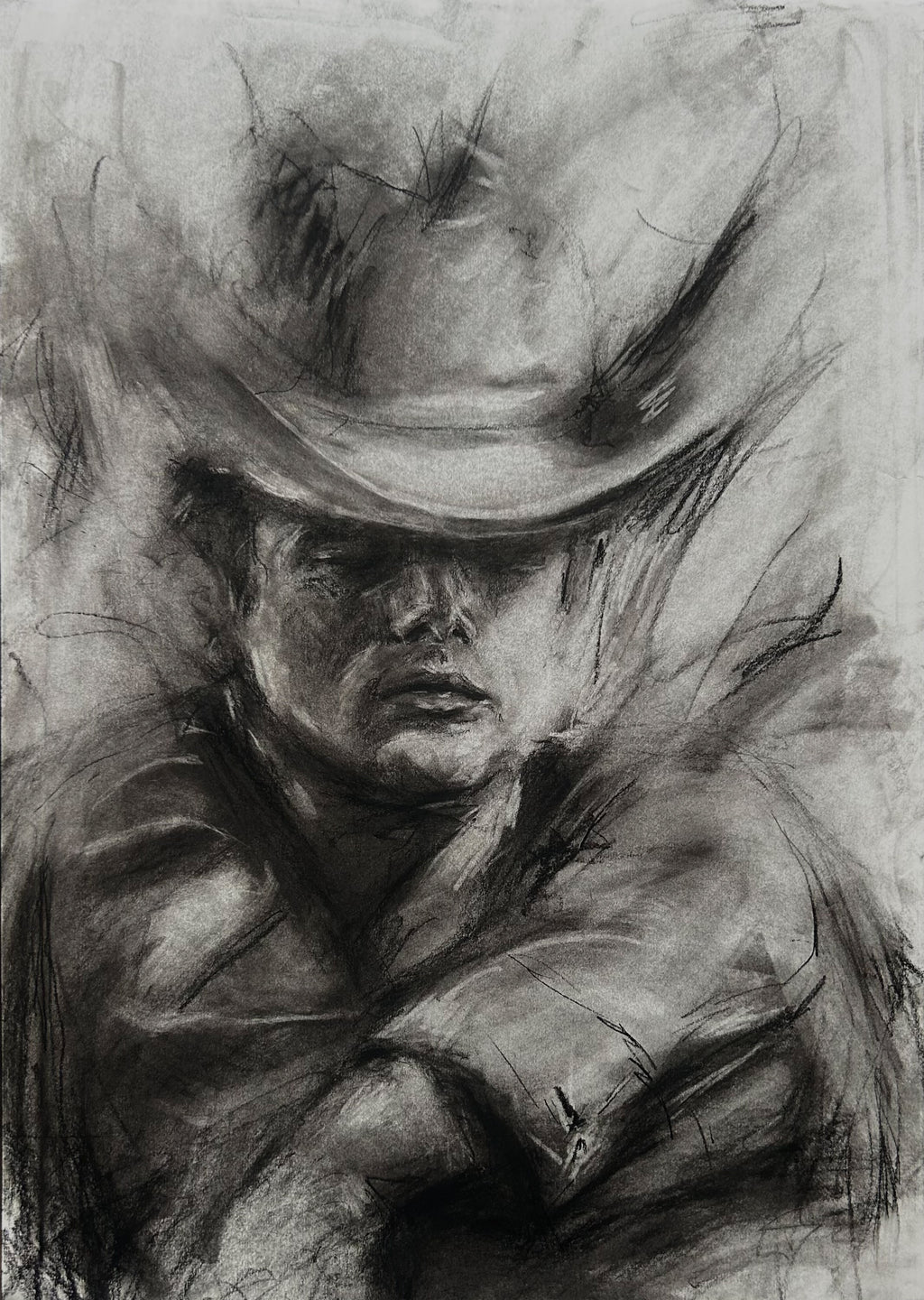 Burn the Breeze | Original Charcoal Drawing