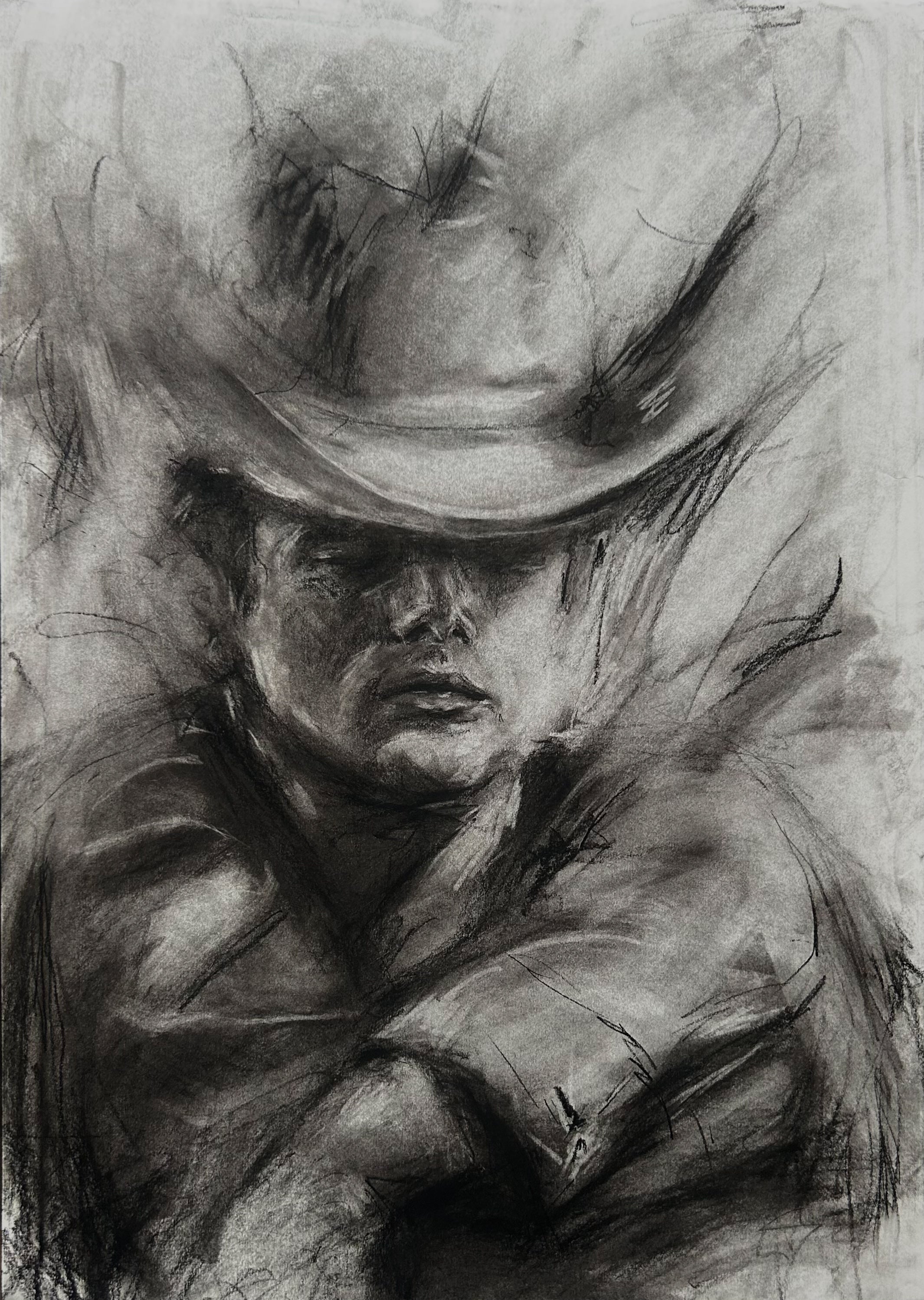 Burn the Breeze | Original Charcoal Drawing
