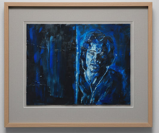 Blue Light | Oil on Paper