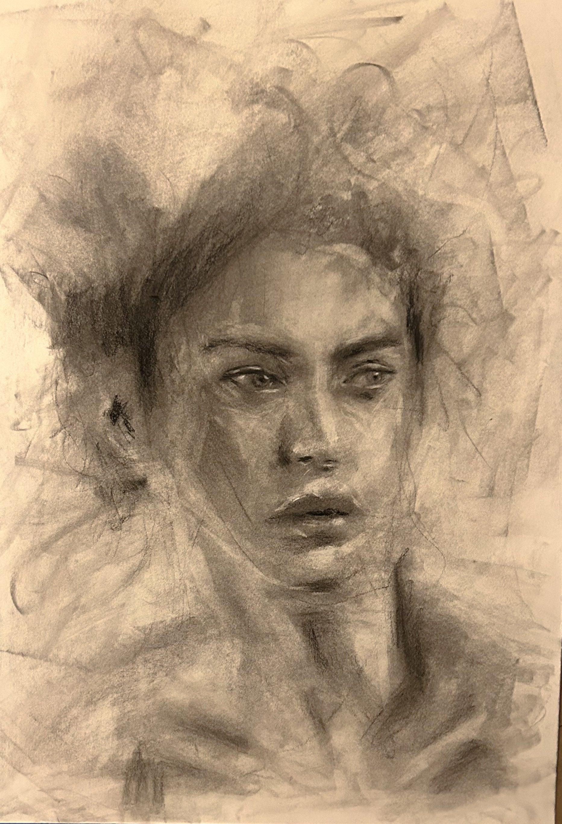 Impetuous Particles | Original Charcoal Drawing