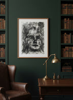 Scribble face | Fine Art Print