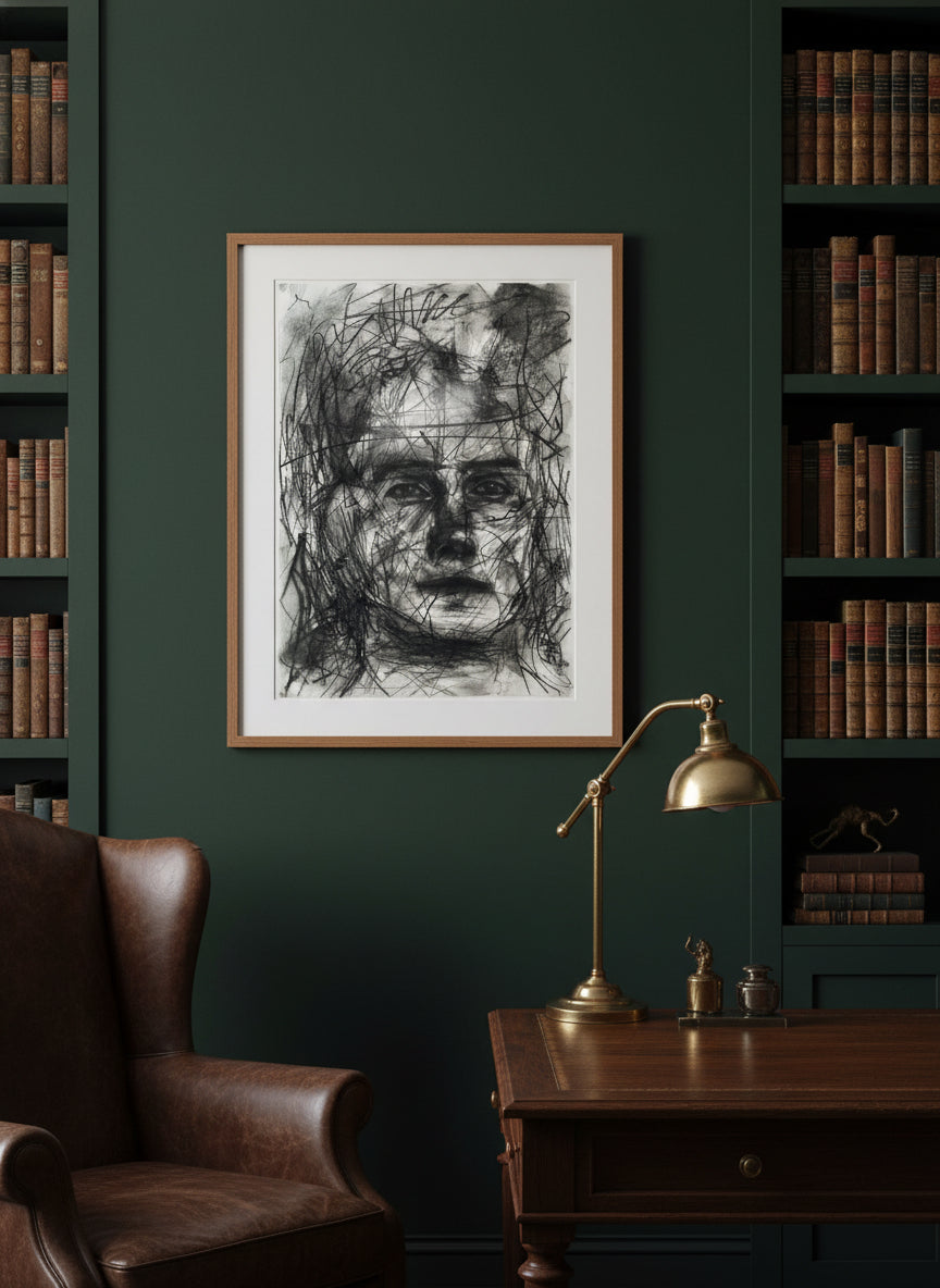 Scribble face | Fine Art Print
