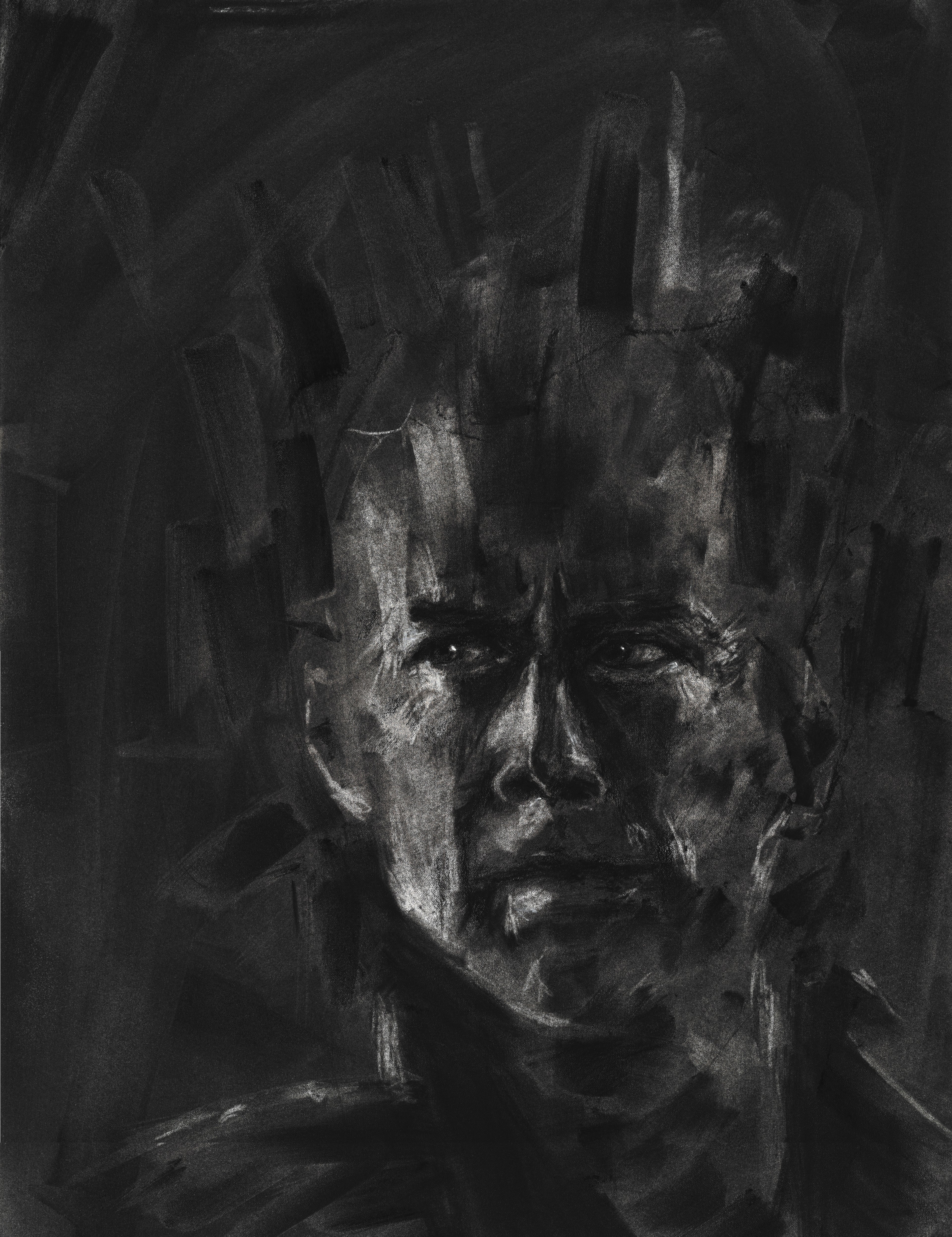 Vigilant Sin | Original Charcoal Drawing