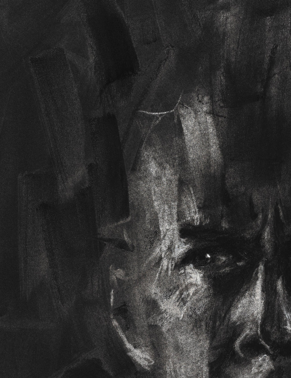Vigilant Sin | Original Charcoal Drawing