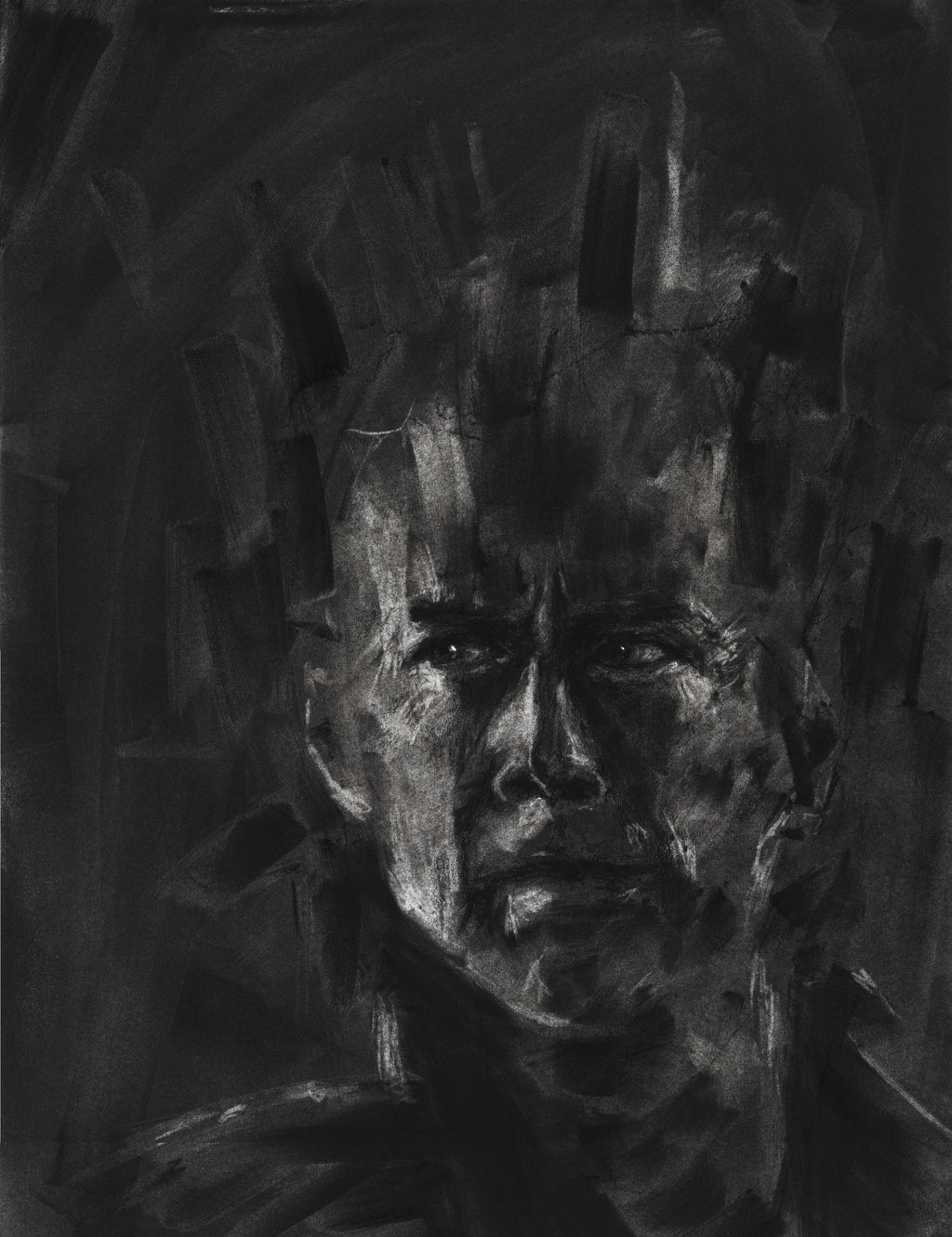 Vigilant Sin | Original Charcoal Drawing