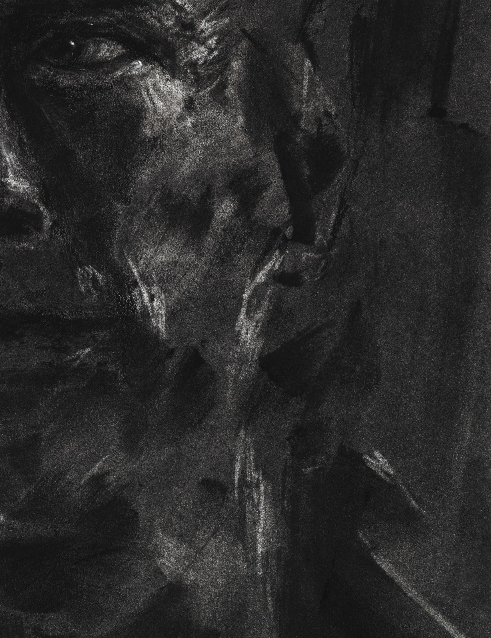 Vigilant Sin | Original Charcoal Drawing